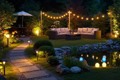 10 Ideias de Iluminação para Transformar Seu Jardim à Noite